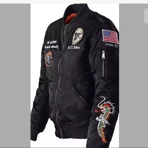 Schott black flight tour jacket XL